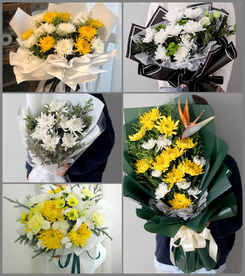 山西忻州原平市子干乡子干村白事花束代送